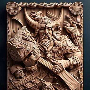 3D model Viking Battle for Asgard game (STL)